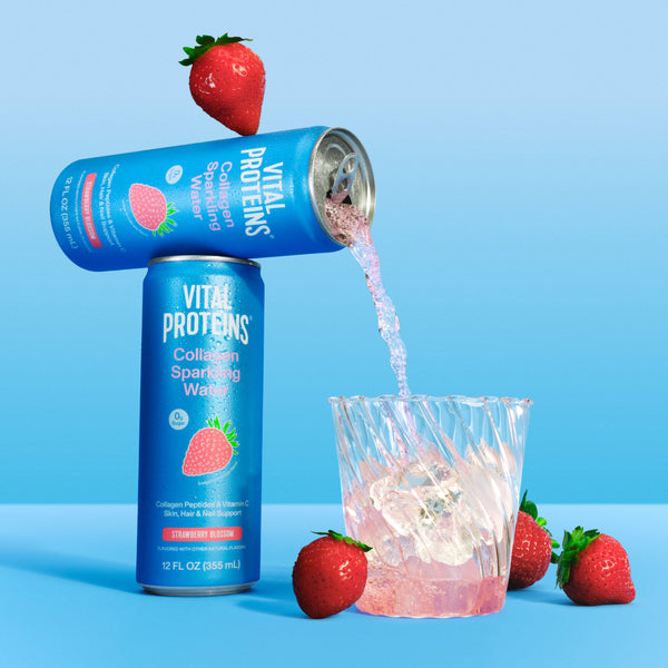 |CSWSB12| Collagen Strawberry Blossom  Sparkling Water | Life style
